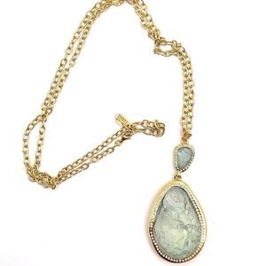 Kara Ross Ocean Blue Crystal necklace